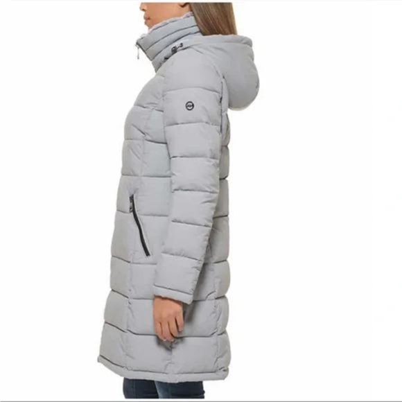 GRAY NWT Andrew Marc Ladies’ Long Stretch Parka‎ - Picture 10 of 14